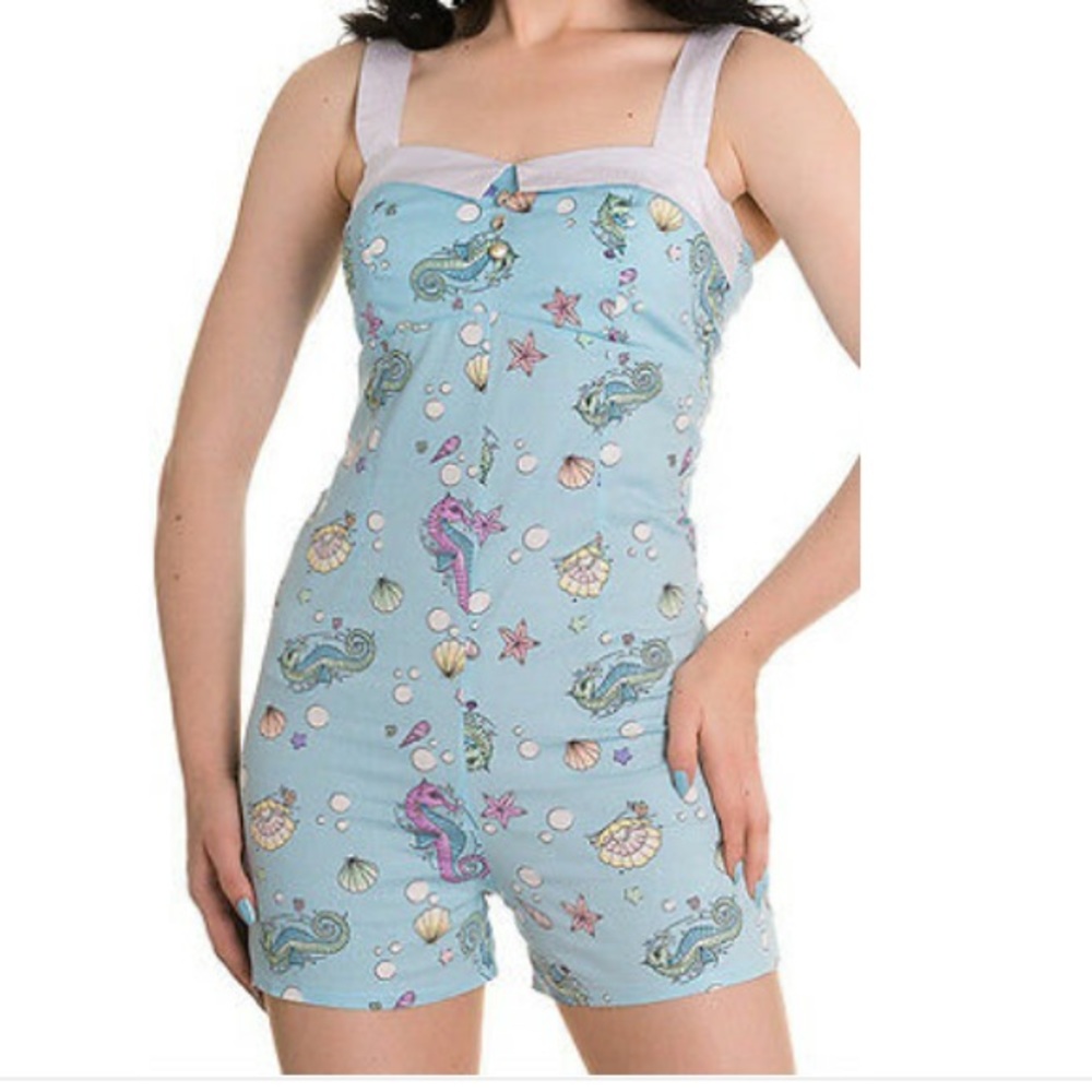 ISO Hell Bunny Seahorse Mermaid Romper 2XL Dress